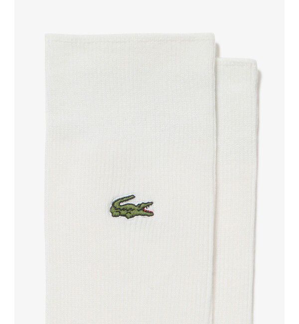 LACOSTE「クロックエンブレム1&times;1リブニットソックス」|ソックス|