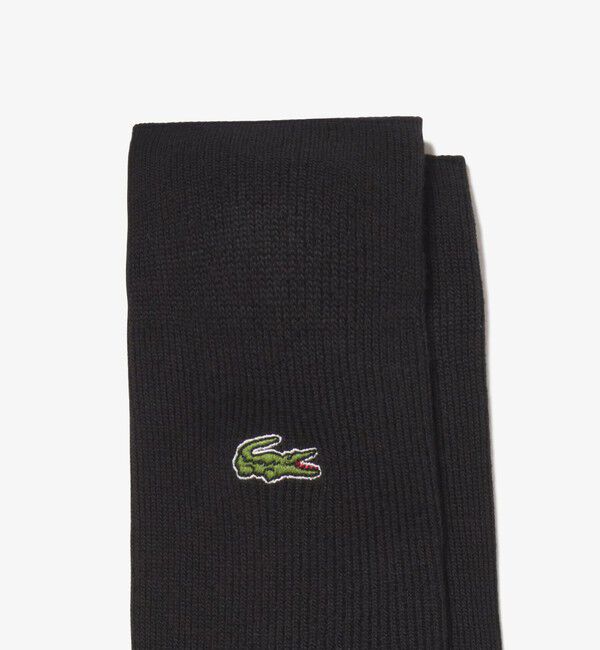 LACOSTE「クロックエンブレム1&times;1リブニットソックス」|ソックス|