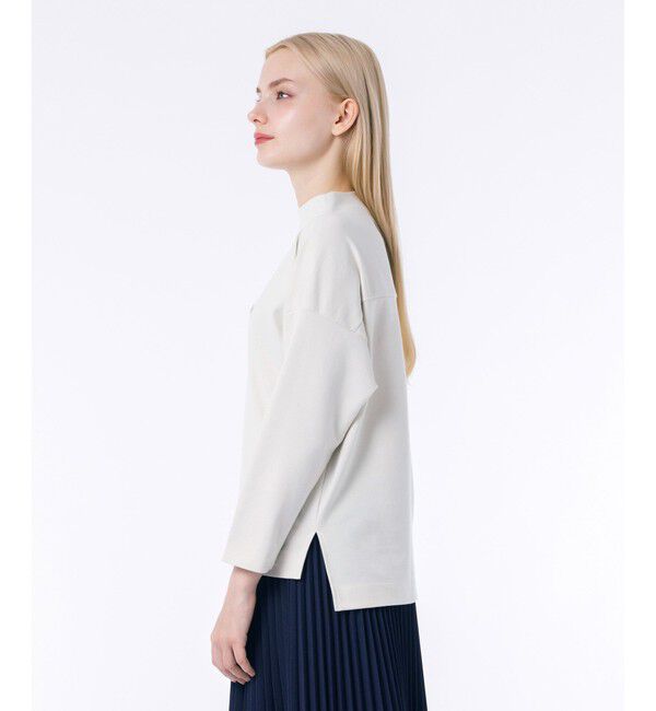 LACOSTE「ボトルネックミラノリブプルオーバー トレーナー」|スウェット・ジャージ|ストーン