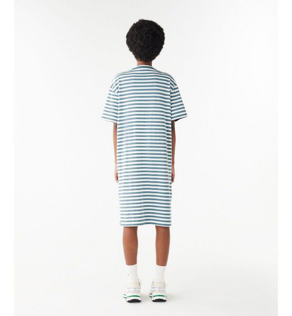 LACOSTE「バイカラーボーダーTシャツドレス」|ワンピース|