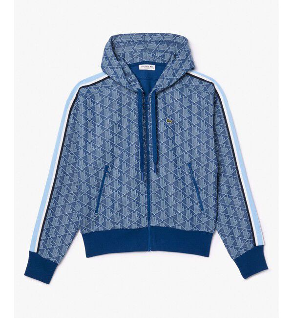 LACOSTE「モノグラムジャカードジップアップフーディー / トラックジャケット」|パーカー|