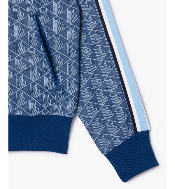 LACOSTE「モノグラムジャカードジップアップフーディー / トラックジャケット」|パーカー|