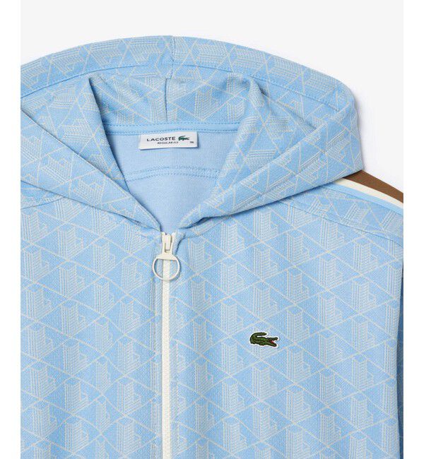 LACOSTE「モノグラムジャカードジップアップフーディー / トラックジャケット」|パーカー|