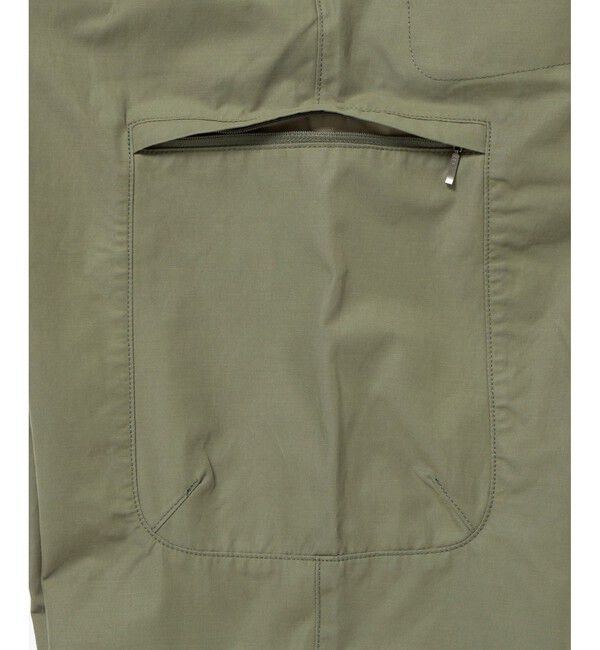 LACOSTE「ワイドテーパード ナイロンコットンツイル 裾ドローコード カーゴパンツ」|カーゴ|