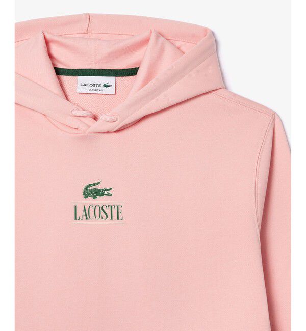 LACOSTE「【EC限定】クラシックグラフィックプリントエッセンシャルフーディー」|パーカー|
