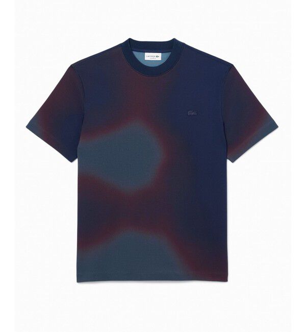 LACOSTE「オンブレテキスタイルクルーネック半袖Tシャツ」|Tシャツ・カットソー|