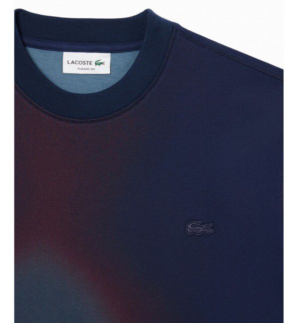 LACOSTE「オンブレテキスタイルクルーネック半袖Tシャツ」|Tシャツ・カットソー|