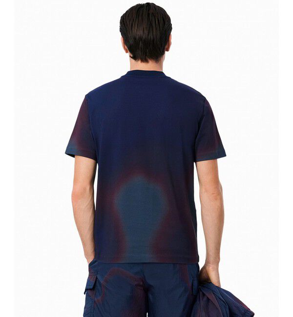 LACOSTE「オンブレテキスタイルクルーネック半袖Tシャツ」|Tシャツ・カットソー|