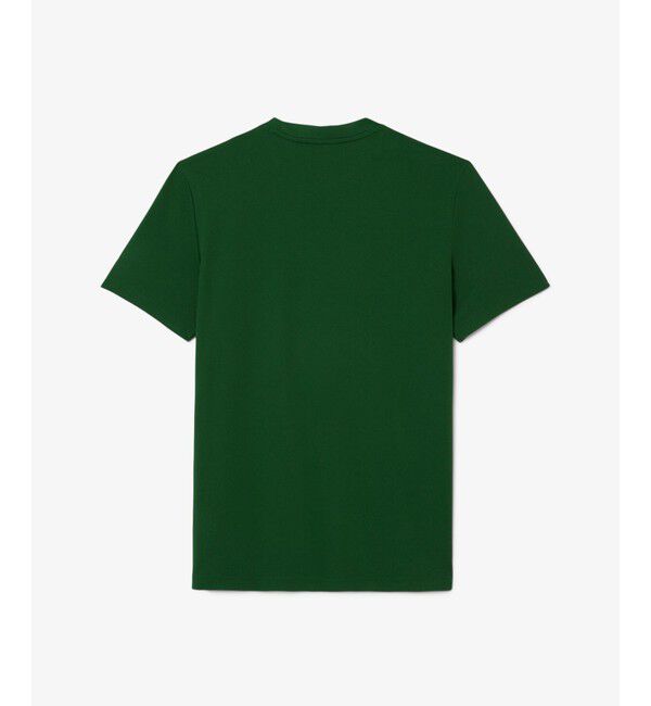 LACOSTE「UPF50 UVカット『ジョコビッチ』コートラインウルトラドライ鹿の子地Tシャツ」|Tシャツ・カットソー|