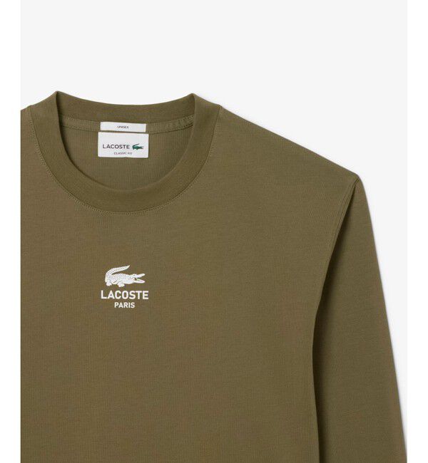 LACOSTE「ワンポイントプリントロングスリーブTシャツ」|Tシャツ・カットソー|
