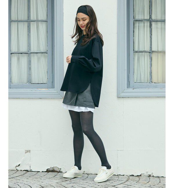 LACOSTE「【オンライン限定】LACOSTE バルーンスリーブ サイドスリット オーバーサイズTシャツ」|Tシャツ・カットソー|