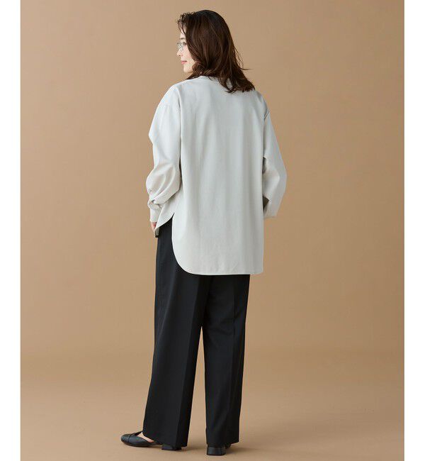 LACOSTE「【オンライン限定】LACOSTE バルーンスリーブ サイドスリット オーバーサイズTシャツ」|Tシャツ・カットソー|