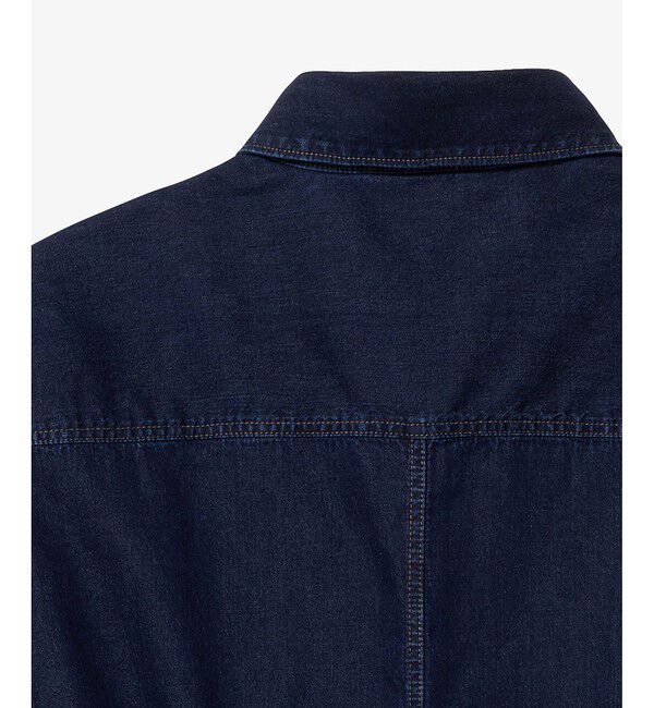 LACOSTE「ロングデニムシャツドレス / シャツワンピース ウエストベルト付き」|ワンピース|