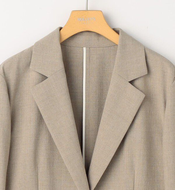 NOLLEY'S sophi「《セットアップ対応》ウォッシャブル麻調合繊シングルオーバージャケット」|テーラードジャケット|