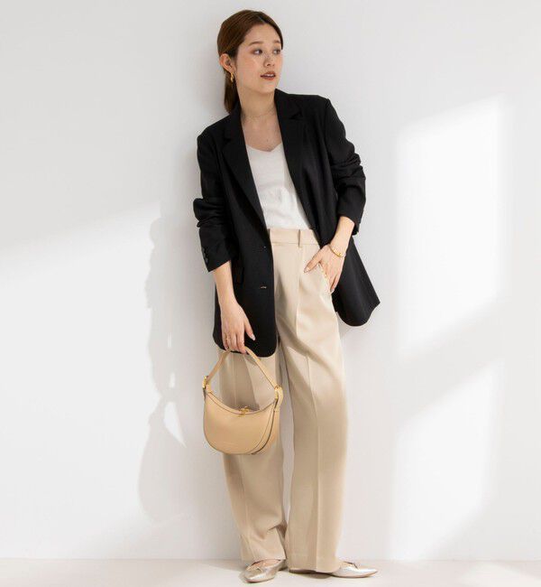 NOLLEY'S sophi「《セットアップ対応》ウォッシャブル麻調合繊シングルオーバージャケット」|テーラードジャケット|