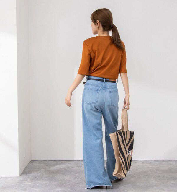 NOLLEY'S「接触冷感 70/2コンパクトクール肩パットTシャツ」|Tシャツ・カットソー|