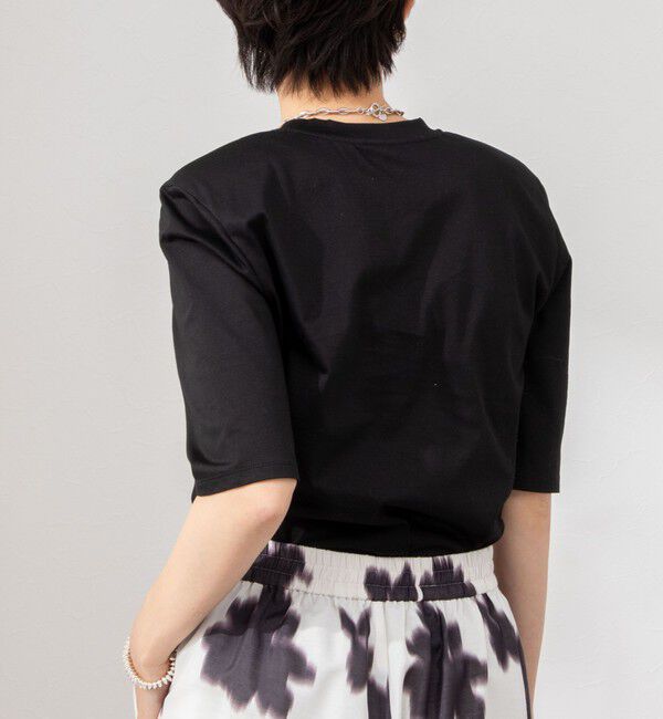 NOLLEY'S「接触冷感 70/2コンパクトクール肩パットTシャツ」|Tシャツ・カットソー|