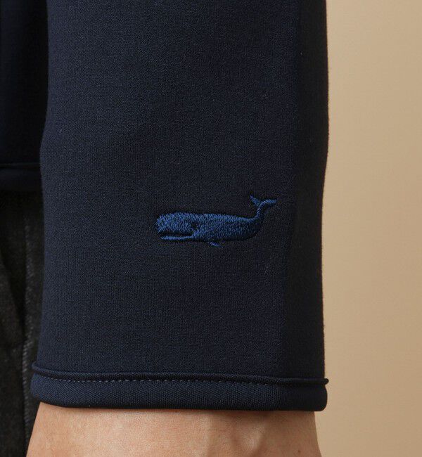 NOLLEY'S goodman「クジラ刺繍 ダンボールニット ジップパーカー」|パーカー|