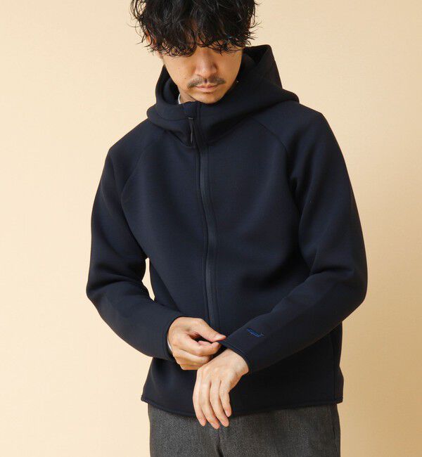 NOLLEY'S goodman「クジラ刺繍 ダンボールニット ジップパーカー」|パーカー|