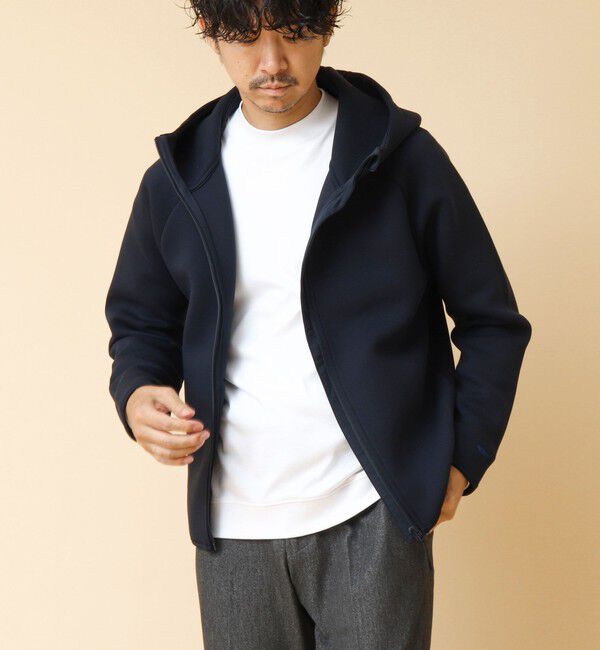 NOLLEY'S goodman「クジラ刺繍 ダンボールニット ジップパーカー」|パーカー|