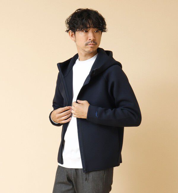 NOLLEY'S goodman「クジラ刺繍 ダンボールニット ジップパーカー」|パーカー|