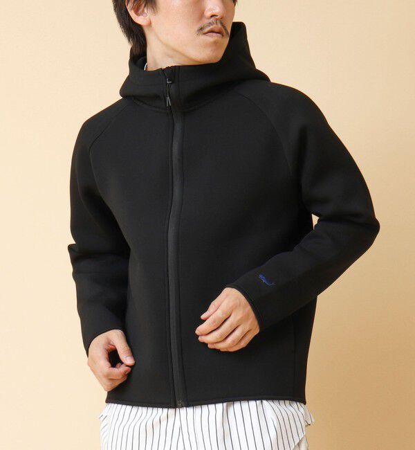 NOLLEY'S goodman「クジラ刺繍 ダンボールニット ジップパーカー」|パーカー|