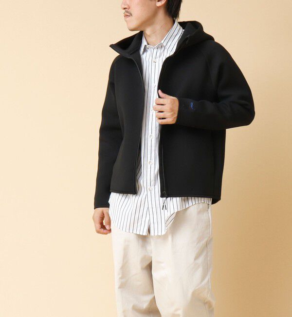 NOLLEY'S goodman「クジラ刺繍 ダンボールニット ジップパーカー」|パーカー|