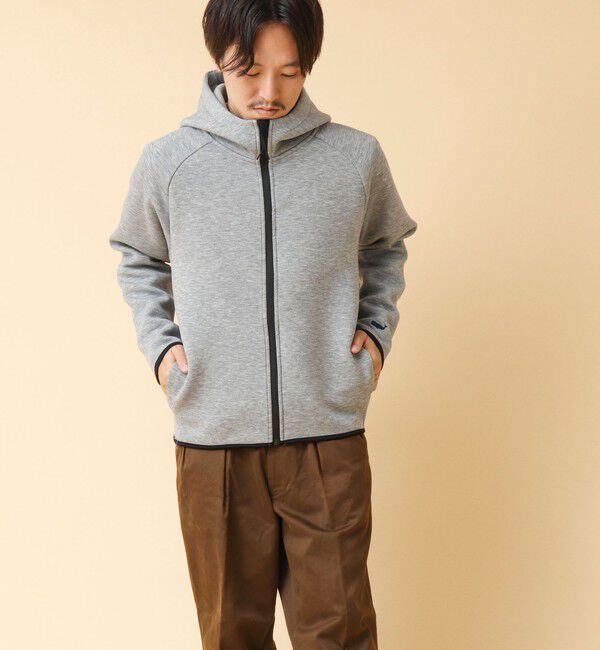 NOLLEY'S goodman「クジラ刺繍 ダンボールニット ジップパーカー」|パーカー|