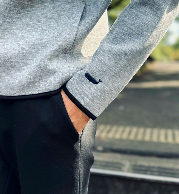 NOLLEY'S goodman「クジラ刺繍 ダンボールニット ジップパーカー」|パーカー|