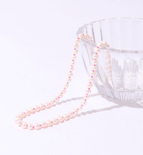 NOLLEY'S「淡水パールオールノットネックレス」|ネックレス|オフホワイト