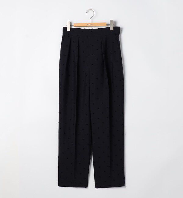 NOLLEY'S「《セットアップ対応》ウォッシャブルドットツッキリツータックテーパードパンツ」|その他|