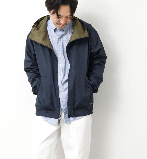 NOLLEY'S goodman「【TAION/タイオン】別注クジラ刺繍 リバーシブルダブルジップパーカー 25SS」|パーカー|