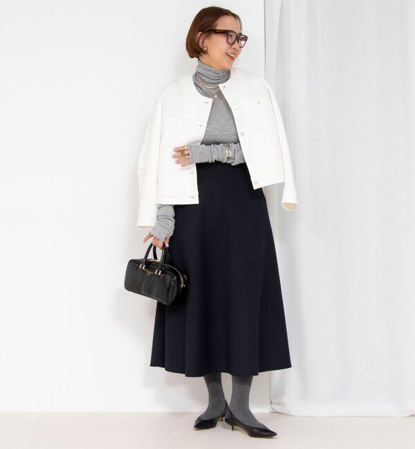 NOLLEY'S「ウォッシャブルエアボールクルーネックブルゾン」|ブルゾン・スタジャン|