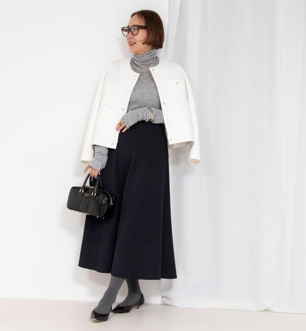 NOLLEY'S「ウォッシャブルエアボールクルーネックブルゾン」|ブルゾン・スタジャン|