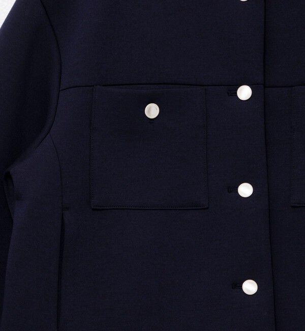 NOLLEY'S「ウォッシャブルエアボールクルーネックブルゾン」|ブルゾン・スタジャン|