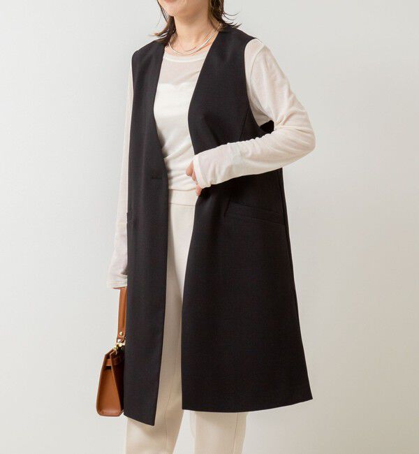 NOLLEY'S「◇【WEB限定】ウォッシャブルドライタスランスリットジレ」|ベスト・ジレ|