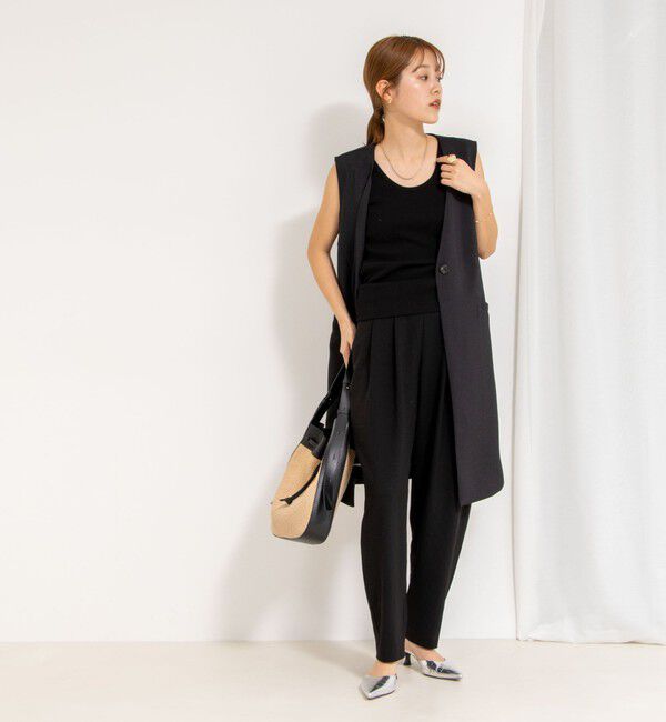 NOLLEY'S「◇【WEB限定】ウォッシャブルドライタスランスリットジレ」|ベスト・ジレ|