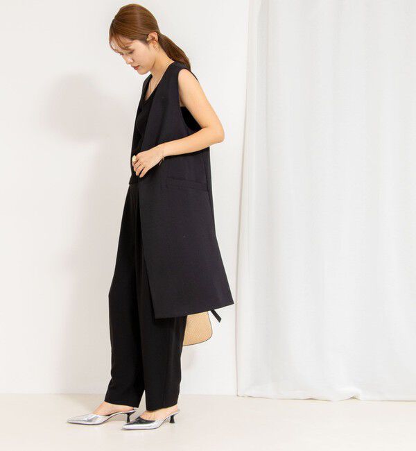 NOLLEY'S「◇【WEB限定】ウォッシャブルドライタスランスリットジレ」|ベスト・ジレ|