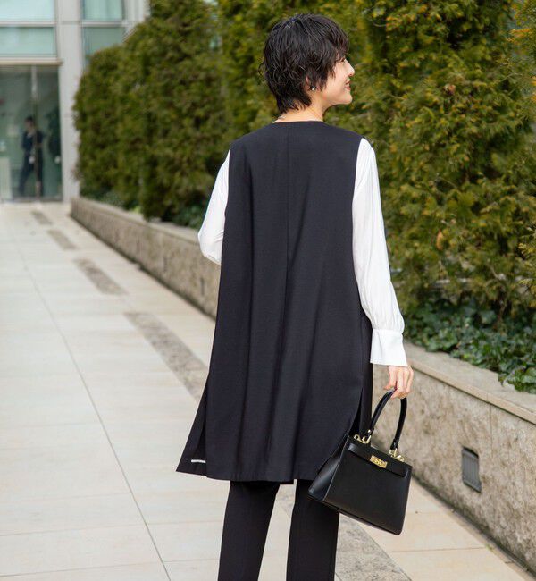 NOLLEY'S「◇【WEB限定】ウォッシャブルドライタスランスリットジレ」|ベスト・ジレ|