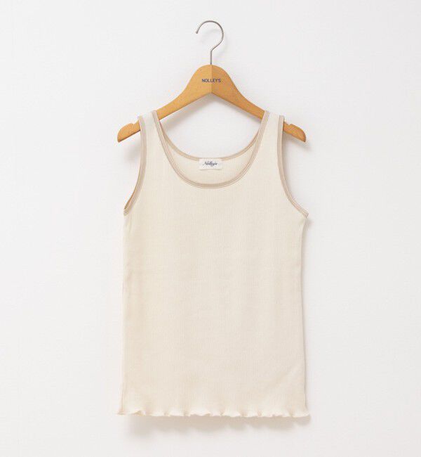NOLLEY'S「テレコタンクトップ」|タンクトップ|ベージュ