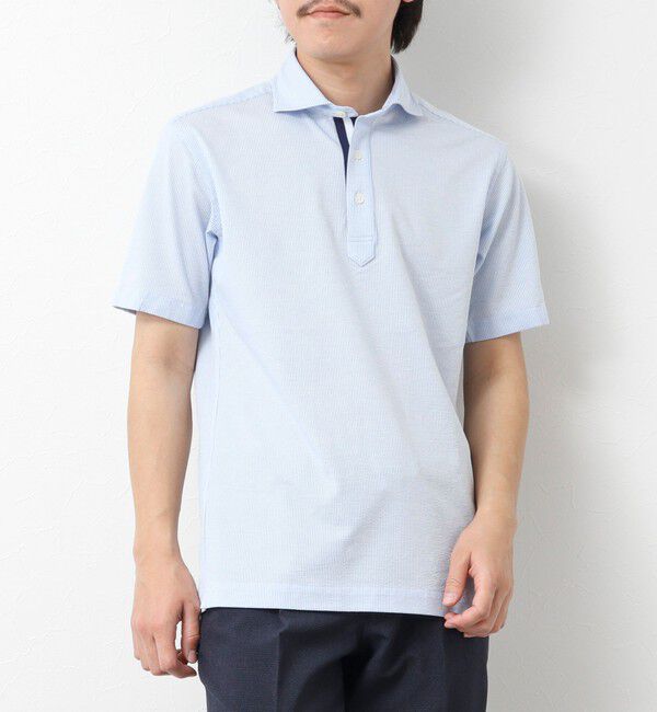 NOLLEY'S goodman「《ビジカジ対応》サッカーニットテープポロ ビズポロ 25SS」|ポロシャツ|