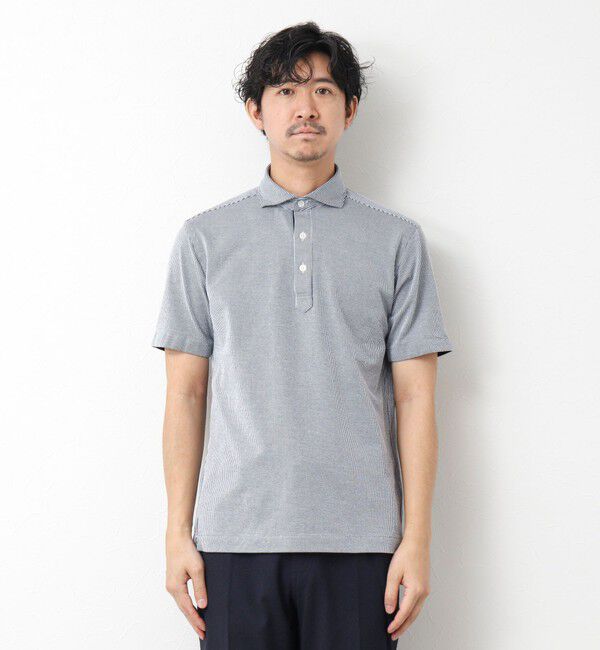 NOLLEY'S goodman「《ビジカジ対応》サッカーニットテープポロ ビズポロ 25SS」|ポロシャツ|