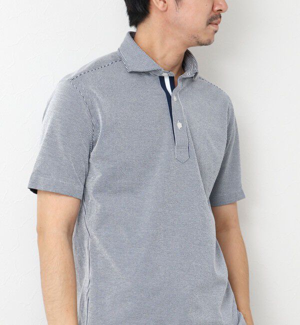 NOLLEY'S goodman「《ビジカジ対応》サッカーニットテープポロ ビズポロ 25SS」|ポロシャツ|