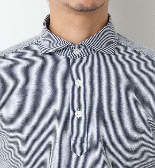 NOLLEY'S goodman「《ビジカジ対応》サッカーニットテープポロ ビズポロ 25SS」|ポロシャツ|