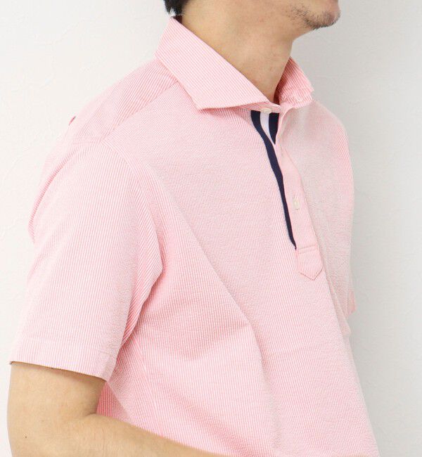 NOLLEY'S goodman「《ビジカジ対応》サッカーニットテープポロ ビズポロ 25SS」|ポロシャツ|