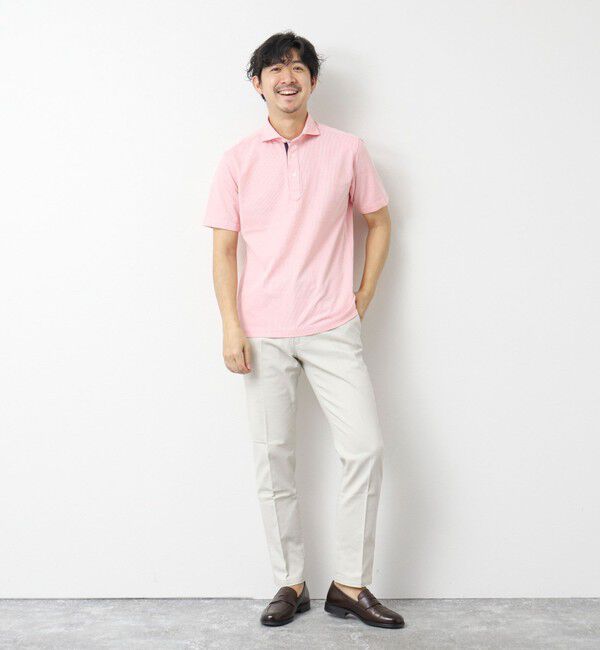 NOLLEY'S goodman「《ビジカジ対応》サッカーニットテープポロ ビズポロ 25SS」|ポロシャツ|