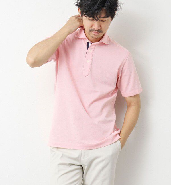 NOLLEY'S goodman「《ビジカジ対応》サッカーニットテープポロ ビズポロ 25SS」|ポロシャツ|