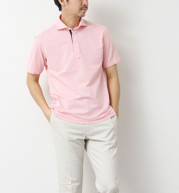 NOLLEY'S goodman「《ビジカジ対応》サッカーニットテープポロ ビズポロ 25SS」|ポロシャツ|