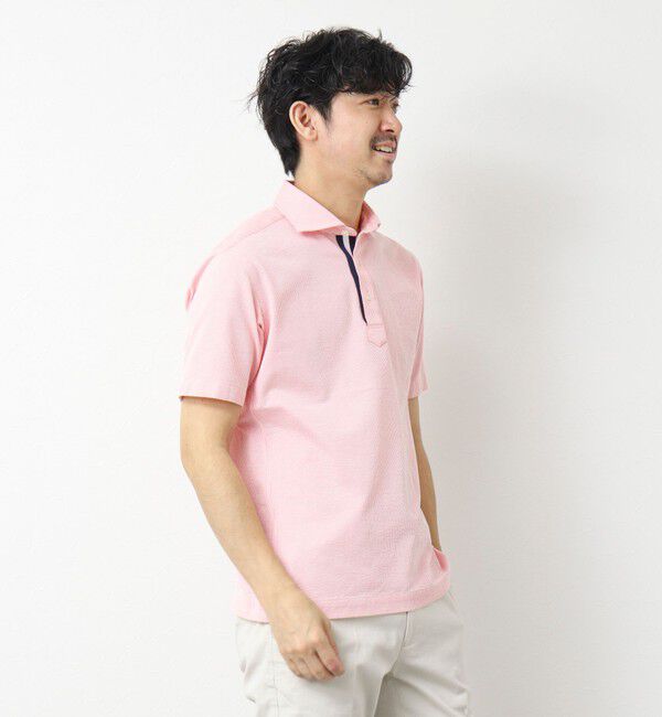 NOLLEY'S goodman「《ビジカジ対応》サッカーニットテープポロ ビズポロ 25SS」|ポロシャツ|