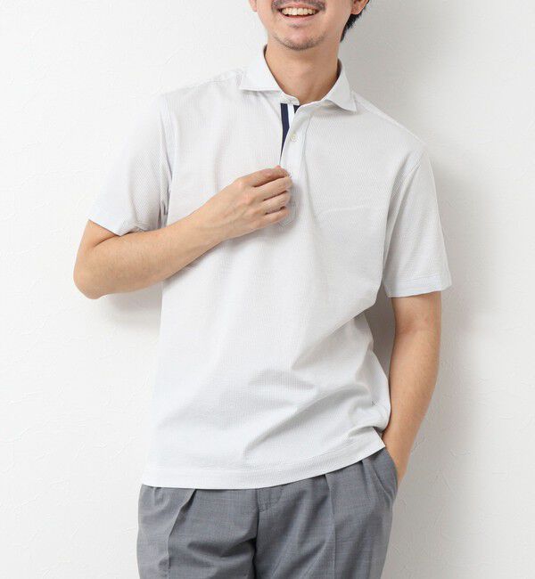 NOLLEY'S goodman「《ビジカジ対応》サッカーニットテープポロ ビズポロ 25SS」|ポロシャツ|